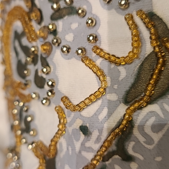 Just Cavalli long sleeve top with embellishments in the design size M - Picture 10 of 13